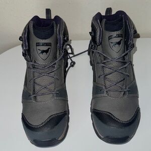 Irish Setter Gray and Black Trail Boots with Composite Reinforced Toe
